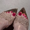 MISUD Hot Pink Press on Toenails Glossy Fake Toe Nails