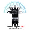 55kg Low-Profile Servo Programmable Brushless Digital Servo 0.09Sec High Speed