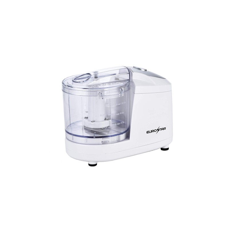 EUROSTAR EC502W 1.5-Cup One Touch Electric Mini Food Chopper, White