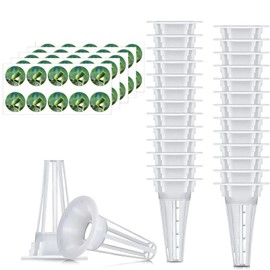 XSEXO Pack of 100 Hydroponic Propagation Systems Kit, Including 50 Hydroponic Plant Baskets, 50 Labels for Plants, Hydroponics Growing Kit