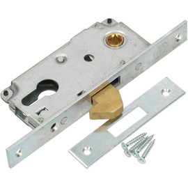 KOTARBAU® 72/40 Sliding Door Mortice Lock Galvanised Corrosion Resistant Strike Plate Entry Gate