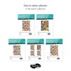 Malidor Geometric Square/Rectangular Stickers, Pack of 20, Multi-Coloured