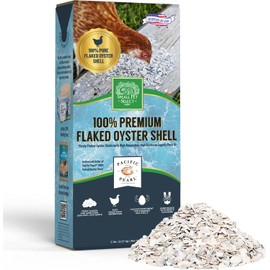 Small Pet Select - 100% Flaked Oyster Shell, Calcium Supplement for Chickens, and Ducks, 5lb