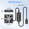 ELUTENG 40mm Mini USBC Fan Double Sided Metal Gril Small