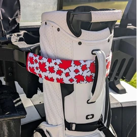 Foretra - Canada Maple Leaves Pattern Golf Cart Strap Sleeve – Protect Your Premium Golf Bag from Friction and Scuff Marks While Adding Style and Color to Your Setup (2)
