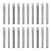 sourcing map 3x30mm 304 Stainless Steel Dowel Pins, 20Pcs Knurled