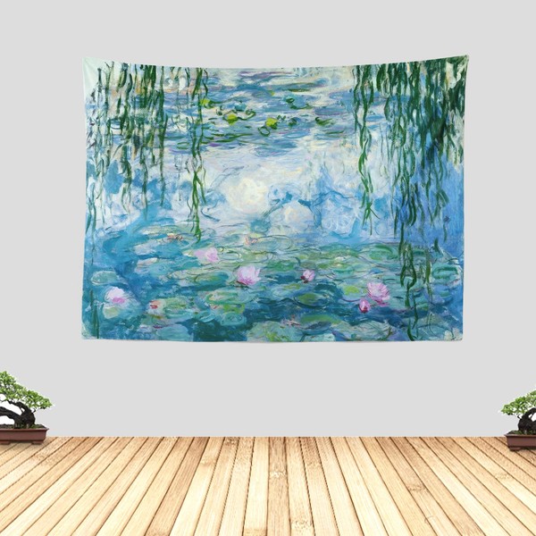 Chitteri Oscar-Claude Monet Water Lilies Hanging Tapestry 60" x 45"