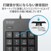 ELECOM Tenkey Wired Quiet Design Antibacterial Compatible with Windows/Chrome OS/macOS