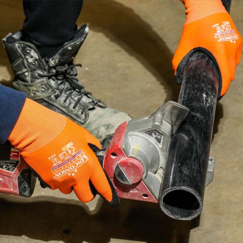 LINCONSON 12 Pack Safety Performance Series Construction Mechanics Wrinkle Latex