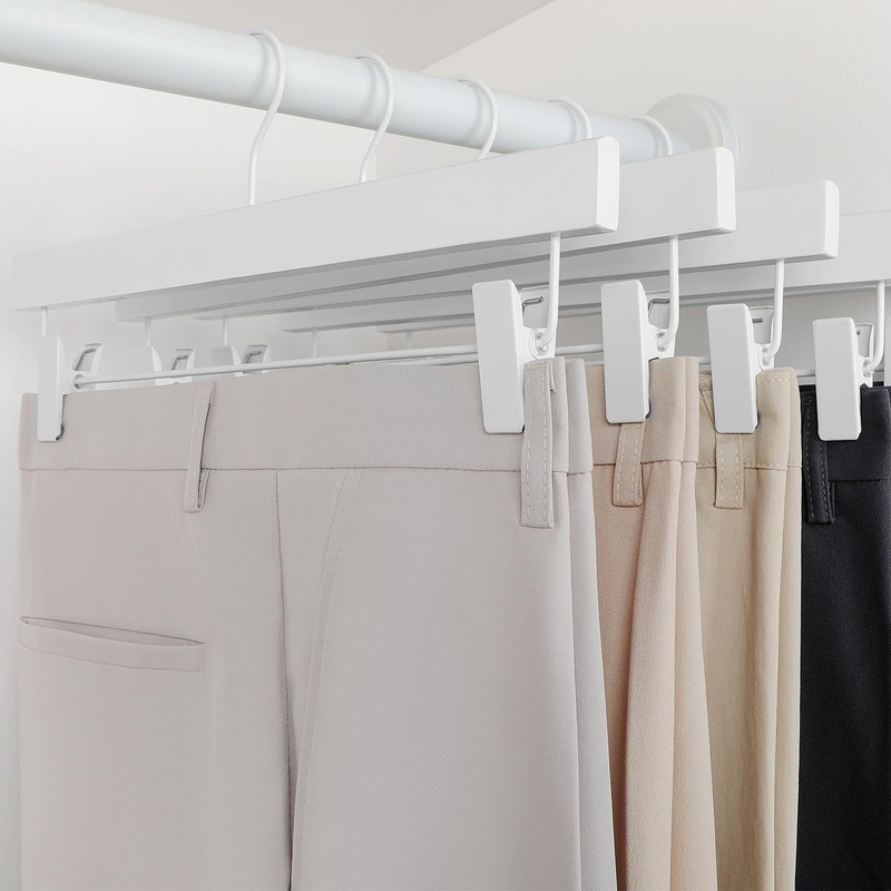 TOPIA HANGER Lotus Wood Pants Hangers, Skirt Short Bridal Trousers