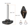 sourcing map 8pcs Tee Wing Knobs M6 x 50mm Metric