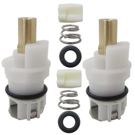 Zafina-UP RP25513 Faucet Stem Assembly Repair Kit Replacement Fits Various Two Handle Lavatory, Centerset, Widespread Faucet Plus Rp4993 Seat and Spring- 2PCS