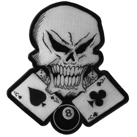 Ivamis Ace of Spades Skull Patch - 9.3x10 inch - PL6039