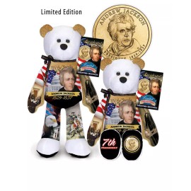 Limited Treasures PRESIDENT #07 ANDREW JACKSON Presidential Golden Dollar Bear Ltd Treasure (A1)