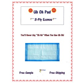 Oops Pad 23x36 300ct 3-Layer Lightweight Puppy Training Pads Dogs up to 30lbs (2cases 150)