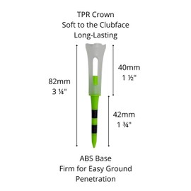 FlexTop Tees Flexible Golf Tees 25-Pack (Green)