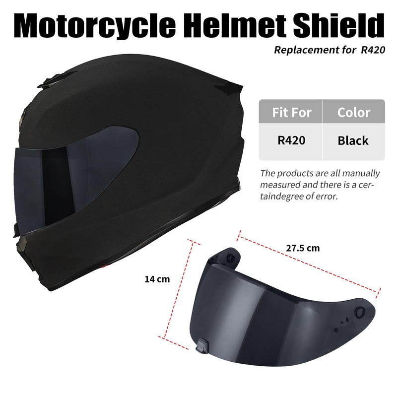 VCOROS R420 Helmet Shield -R420 Motorcycle Helmet Visor Face Shield