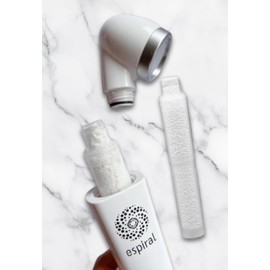 espiral Ultra Fine Bubble Shower Head, Chlorine Removal, Water Saving, Beautiful Skin Effect, Beautiful Water Flow (Set of 3 Cartridges)