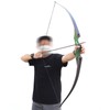 60 Inch Black Hunter Longbow 20-60 Lbs Archery Bow Takedown