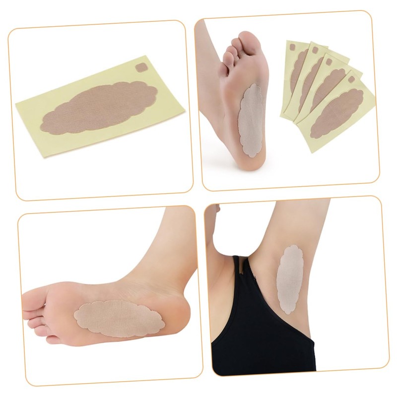 Baluue 20pcs Breathable Underarm Odor Control Armpit for Women Invisible