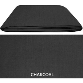 EXTRA DEEP FITTED SHEETS 16"/40CM DEEP FITTED SHEETS - 16 COLOURS - SUPER KING SIZE - CHARCOAL
