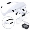 LED Head Magnifier with 5 Interchangeable Lenses for Jewelry Repair