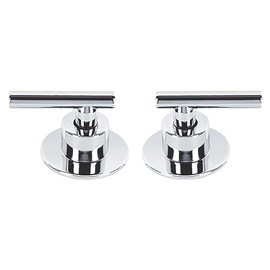 Foset Tubig TBMR-62, Juego de 2 manerales para regadera palanca color cromo línea Tubig