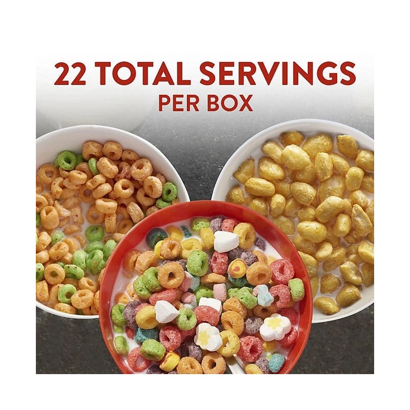 Kellogg's Cereal, Variety Pack 37.3 oz., 3 pk.