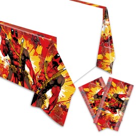 2Pack Pool Tablecloth Disposable Tablecover Birthday Party Supplies and Decorations for Kid Boy Baby Shower Rectangle Tables 70"X42"