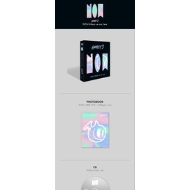 Ghost9 Now : Where We are, Here 3rd Mini Album CD+1p Poster+144p PhotoBook+1p Card+2p Post+1p Hologram Graphic Sticker+1p Character Into Booklet&Sticker+Message PhotoCard Set+Tracking Kpop Sealed