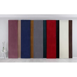 Gardinenbox Milano 203571 Blackout Panel Curtain Sliding Curtain Velvet Opaque Blackout Panel Carrier Weighted Bar Dusky Pink H x W 245 x 60 cm