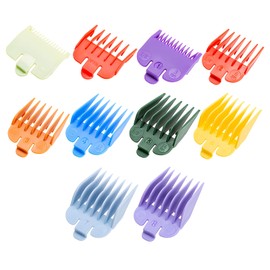 10 Pcs Clipper Guards for Wahl - Multicolor Hair Clipper Guide Combs, Universal Replacement Hair Clipper Limit Comb Set for Most Clippers Trimmers, Professional and Home Use, 1.5mm to 25mm