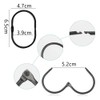 Metal Oval Shower Curtain Rings - 24Pcs Decorative Hooks for