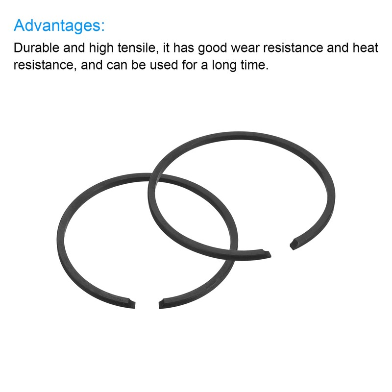 QUARKZMAN Piston Ring Set, 2 Pieces 31 mm x 1.5
