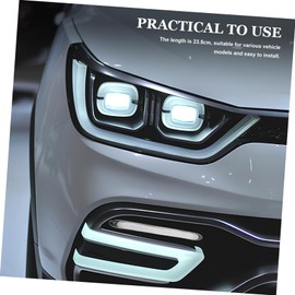 ULTECHNOVO 1pair Automotive Daytime Running Light Turn Signal Lamp Dual Color Modification Kit Shell for Car Models Efficient Multi-use Light