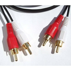 NTQinParts 6FT 2-RCA to 2-RCA Stereo Audio Video Cord Cable for Audio Technica AT-LP120XBT-USB Wireless Direct-Drive Turntable