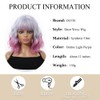 OUFEI Ombre Light Purple Bob Wigs for Women Short Wavy