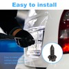 Ziciner 4PCS Rustproof License Plate Screw Kit, Anti-Theft Stainless Steel