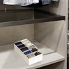 Plastic Belt Organizer, 10 Section Drawer Organizer for Storage Belt,