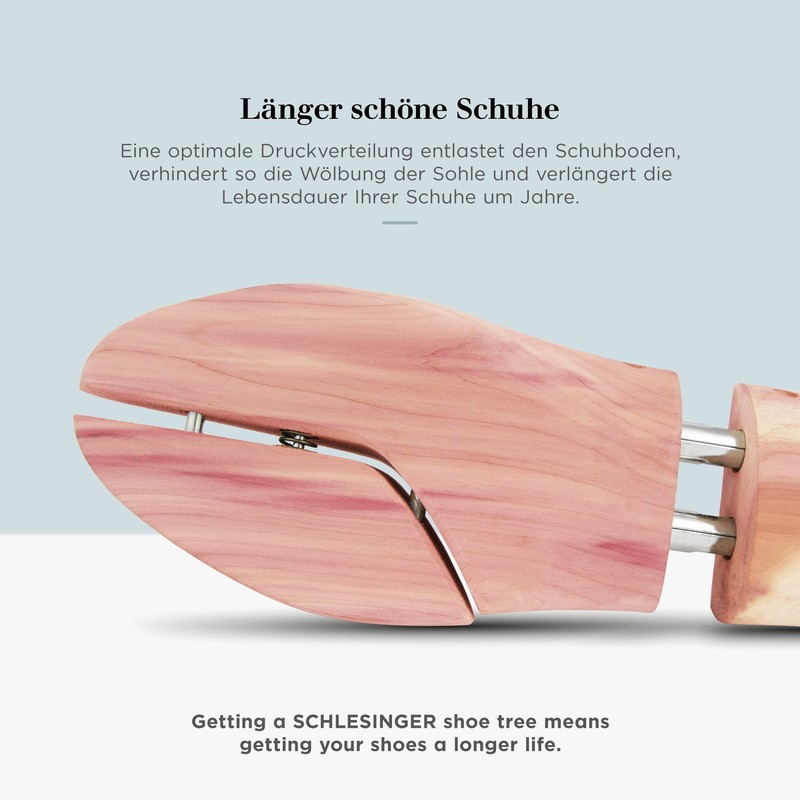 Schuhspanner Zedernholz Kaiser 1er, silber, Gr. 47/48