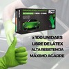 RZT 100 Nitrile Gloves Diamond Coated Green GRIP Work Gloves