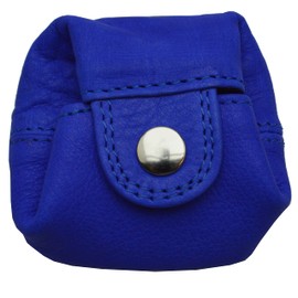 Small Shake Purse Coin Purse Women Children Real Leather Party Purse, blue