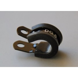 kxpeed  -6AN 6 AN ID 12.7 mm I.D  Aluminium Rubber Lined Cushioned P Clamp / P Clip