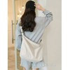 ARIALK Tote Bag, Canvas Shoulder Bag, Large Capacity, Overnight Travel,