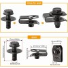 Unbranded For Dodge Truck Body Bolts U-nut Clips M6 Engine