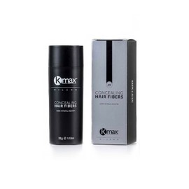Kmax Concealing Hair Fibres - Keratin Fibres for Hair, Hair Powder for Thickening Effect, Hair Fibres for Covering Hair Loss, Economy Format 32 g, Brown Brown