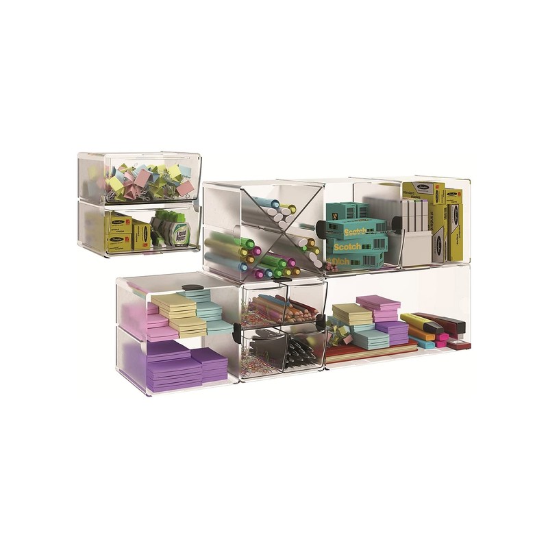 DEF350501 - Deflect-o Stackable Double-Cube Organizer