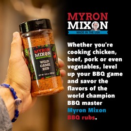Myron Mixon BBQ Rub | Original Meat | Champion Pitmaster Recipe | Gluten-Free BBQ Seasoning, MSG-Free, USA Made | 12 Oz