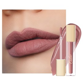 Oulac Liquid Matte Lipstick, Nude Pink Lip Color, Long Lasting Lipsticks for Women, High-Pigmented, Creamy and Melting Texture, Vegan&Clean Beauty, 4.5ml (M24)) Gentle Kiss