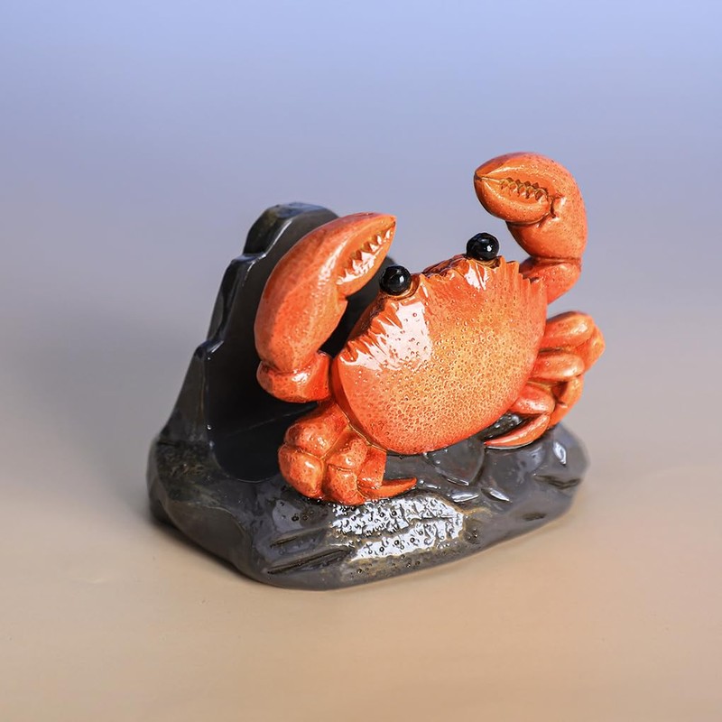 WAIT FLY Resin Crab Sponge Holder for Kitchen Sink Counter,